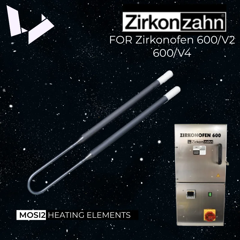 Parts for Oven - Mosi2 Heating Elements Replacement for Zirkonofen 600 600/V2 600/V4 Sintering Furnaces