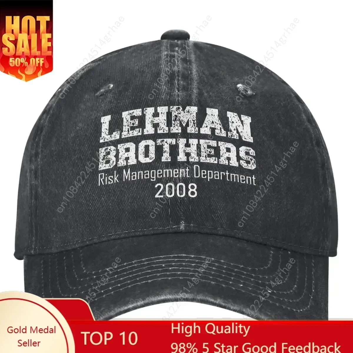 Lehman Brothers Casual Baseball Cap Spring Risk Management Department 2008 Trucker Hat Sun Visor Outdoor Sports Hip Hop Hats