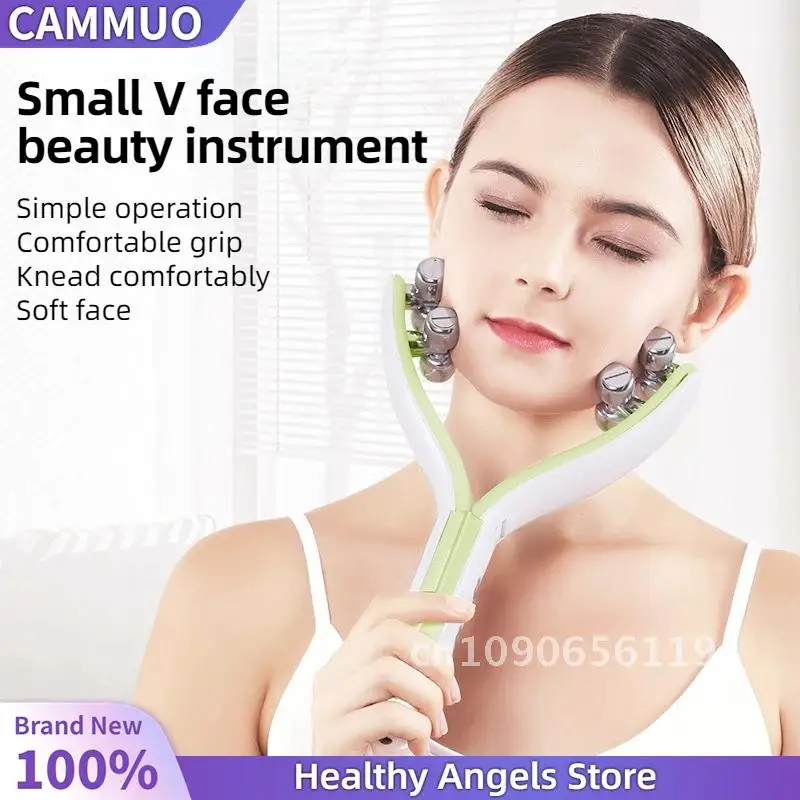 Appareil de lifting du visage en forme de Y à micro-courant, rouleau de massage du visage, double ruisseau, lifting, usage domestique, beauté, outil de soins de la peau