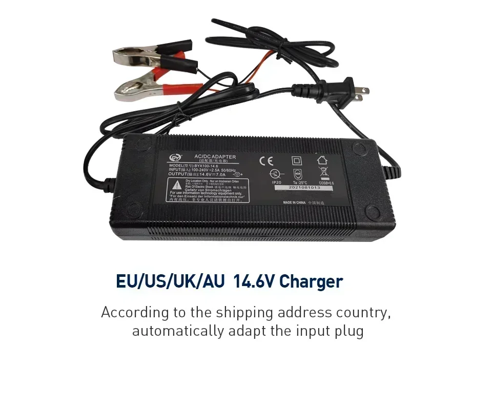 12V 200Ah Lifepo4 Battery Pack Lithium Iron Phosphate Waterproof Cells For Golf Cart RV Solar Energy Storage Inverter Boat Motor