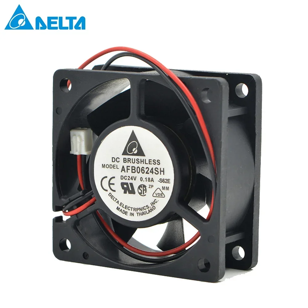 New FOR 6025 AFB0624SH DC 24V 0.18 A 6CM 60X60X25MM inverter double ball air volume cooling fan