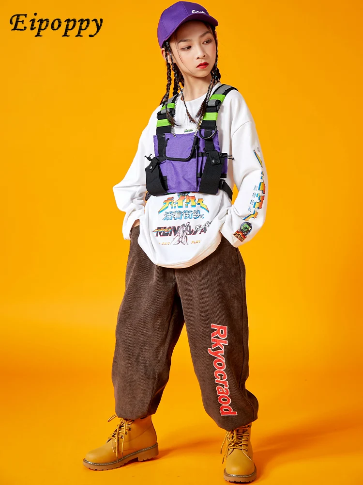 Street Dance Children's Trendy Clothes Boys Fashion Brand Fried Street Suit Children's Clothing Catwalk Performance Costumes