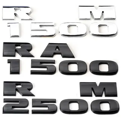 1ABS Emblem Car Stickers For Ram 1500 2500 5.7 Liter Hemi 4X4 Nameplate Charger Viper Magnum Caliber Journey Styling Accessories