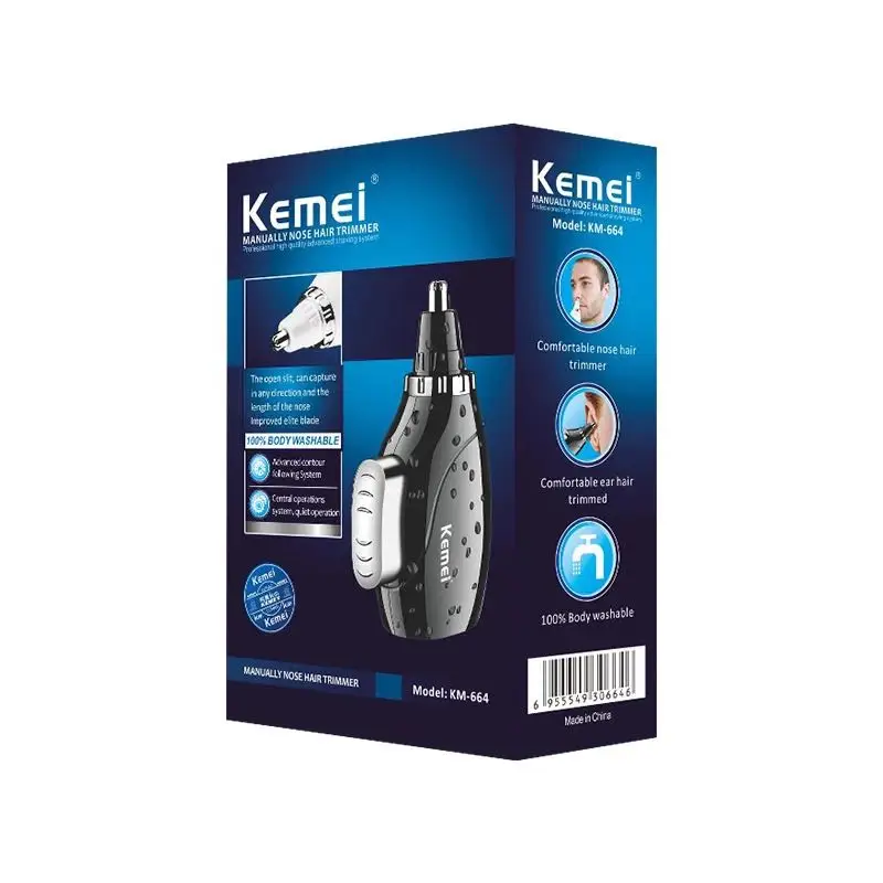 Kemei Km-664 tagliabordi manuale per naso