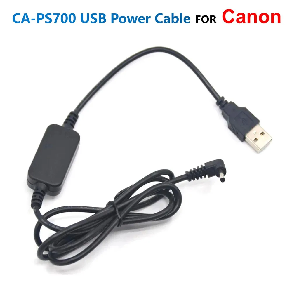 

CA-PS700 Power Bank USB Cable For Canon LP-E10 E8 E5 LP-E12 DR-E10 DR-E12 E8 E15 E17 DR-50 80 NB-7L NB-10L NB-2LH Fake Battery