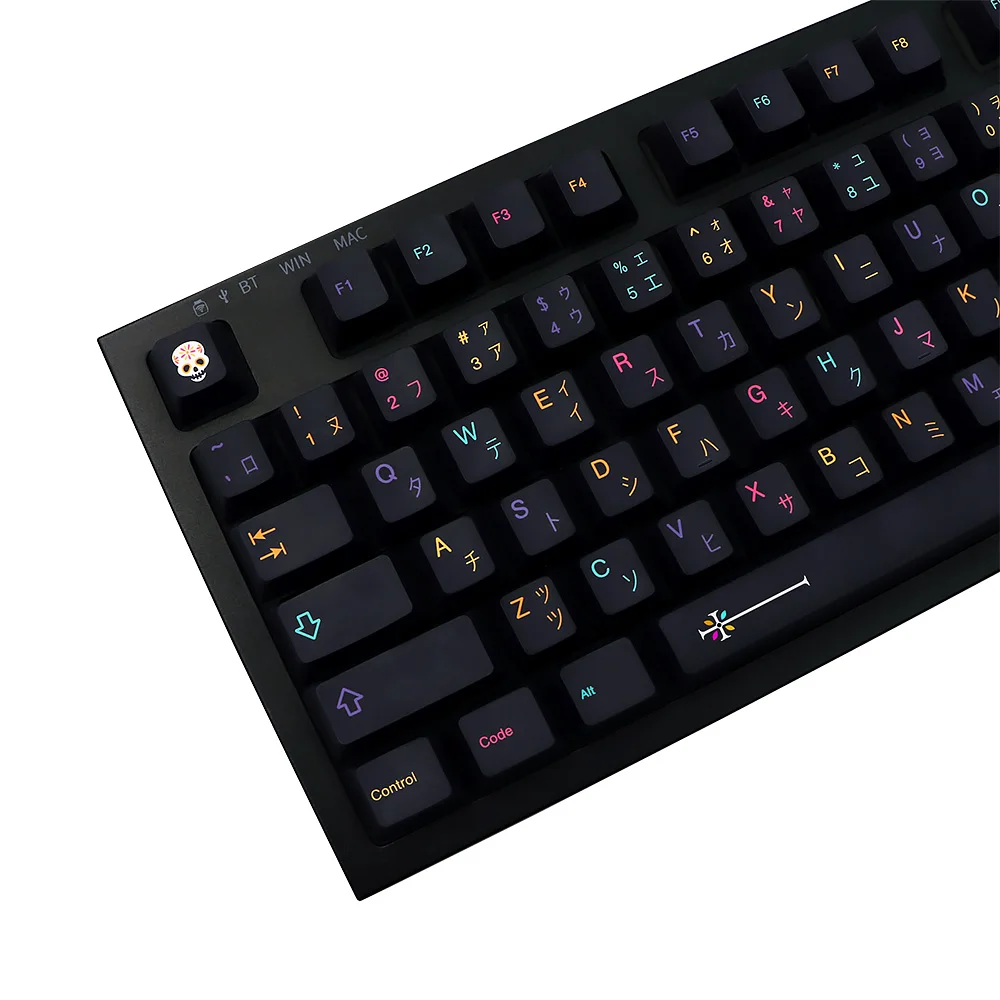 Mictlan Keycaps Bộ Anh Đào Cao Pbt Dye Phụ Keycap Cho Gk61/64/68/G610 K70 GMMK Gmk bàn Phím Cơ Gaming | Mũ Iso Chìa Khóa