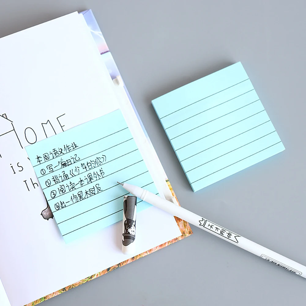 70Sheets Paper Memo Pad Bookmark  Marker Memo Sticker Thickened Sticky Note Book Message Note School Office Stationery