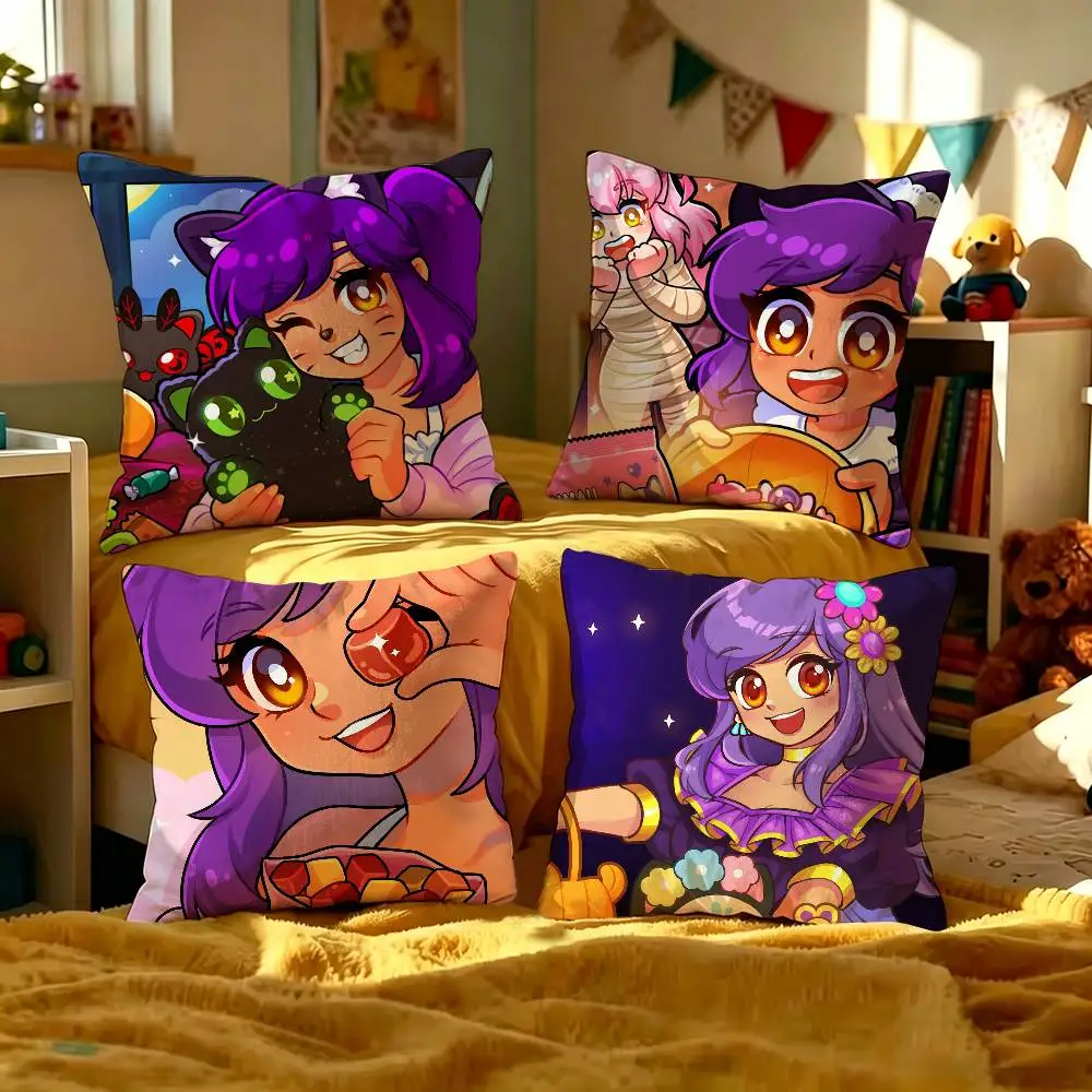 

Cute Aphmau With Wings Pillow Cushion Cover Pillowcase Living Room Sofa Home Decor Customized