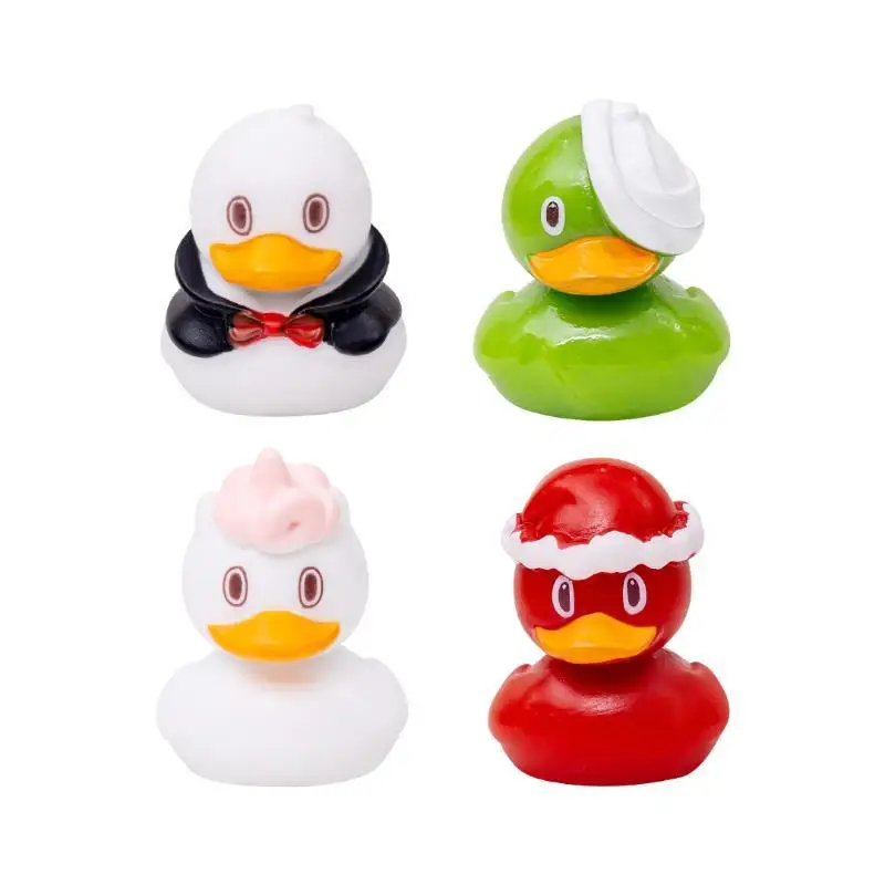 Mini Resin Duck Figurines Lovely Themed Handcrafted Non-Toxic Designs for Garden Yard Indoor Home Tabletop Decor