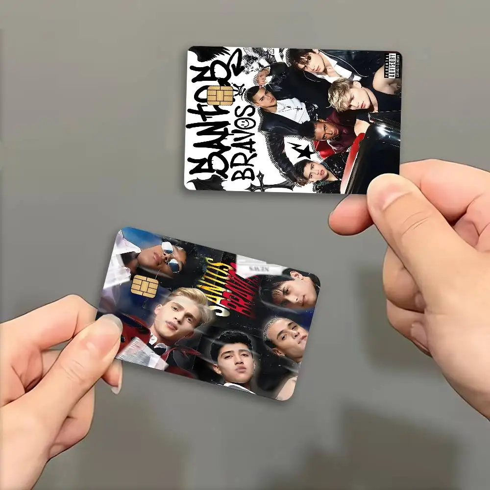 Band Santos Bravos 2024 Anime Cartoon Skin Stickers Film Tape Case for Big Credit Debit Card Front Side