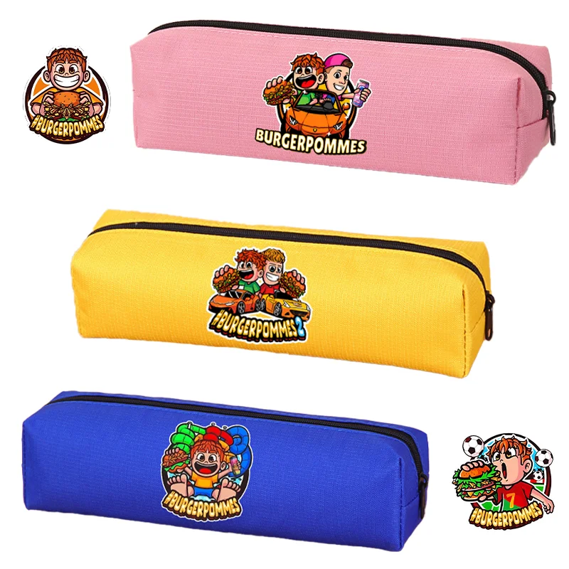 

Burgerpommes Icrimax Students Pencil Case Boys Cartoon Stationery Bag Large Capacity Stationery Storage Bags New Semester Gifts