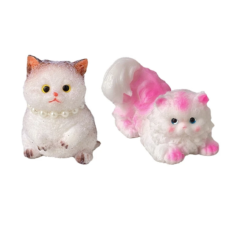 Simulación de gato para aliviar el estrés, juguete creativo bonito para aliviar la ansiedad, regalos para niños, relajación emocional, regalo para niños