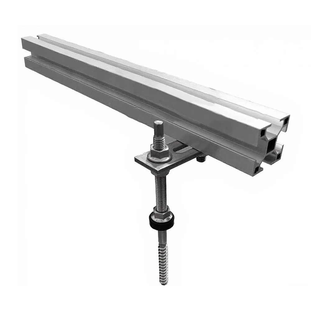 4pcs Stainless Steel Double Headed Wooden Screw Photovoltaic Bracket For Solar Panel Installation On Color Steel For Tile Roof