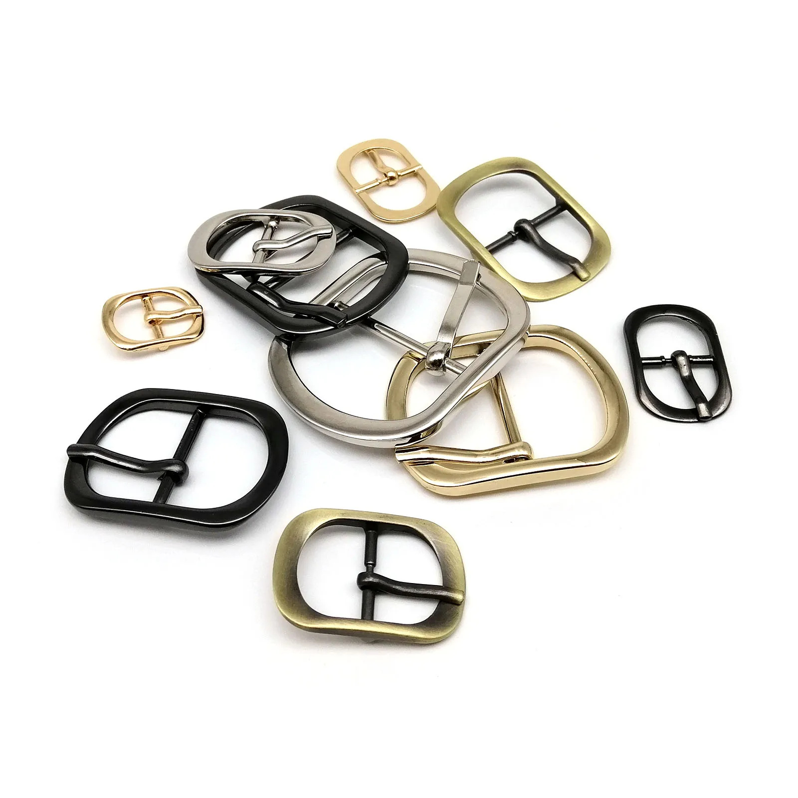 10 Stück Metall innen breit 13/15/20/25/32/38 mm verstellbare Dornschließe Snap Oval Ring Leder Tasche Handtasche Schuh Schultergurt Gürtel Reparatur – Detail 17