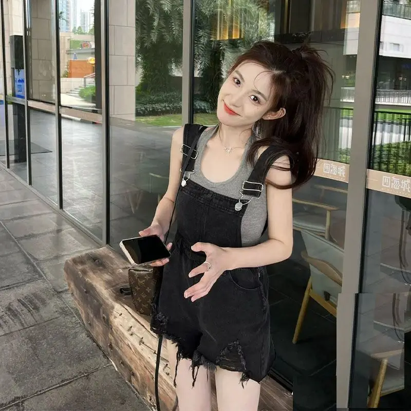 

Women's Denim Rompers Playsuits Overall Female Liftingondown Women Clothes Overalls For Womens Jumpsuits Clothing Work Fitness