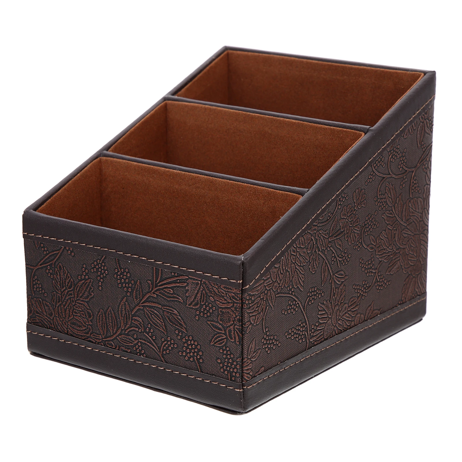 

Storage Organizer Desk Remote Control Holder Accessories PU Material Remote Control Holder Sundries Folder