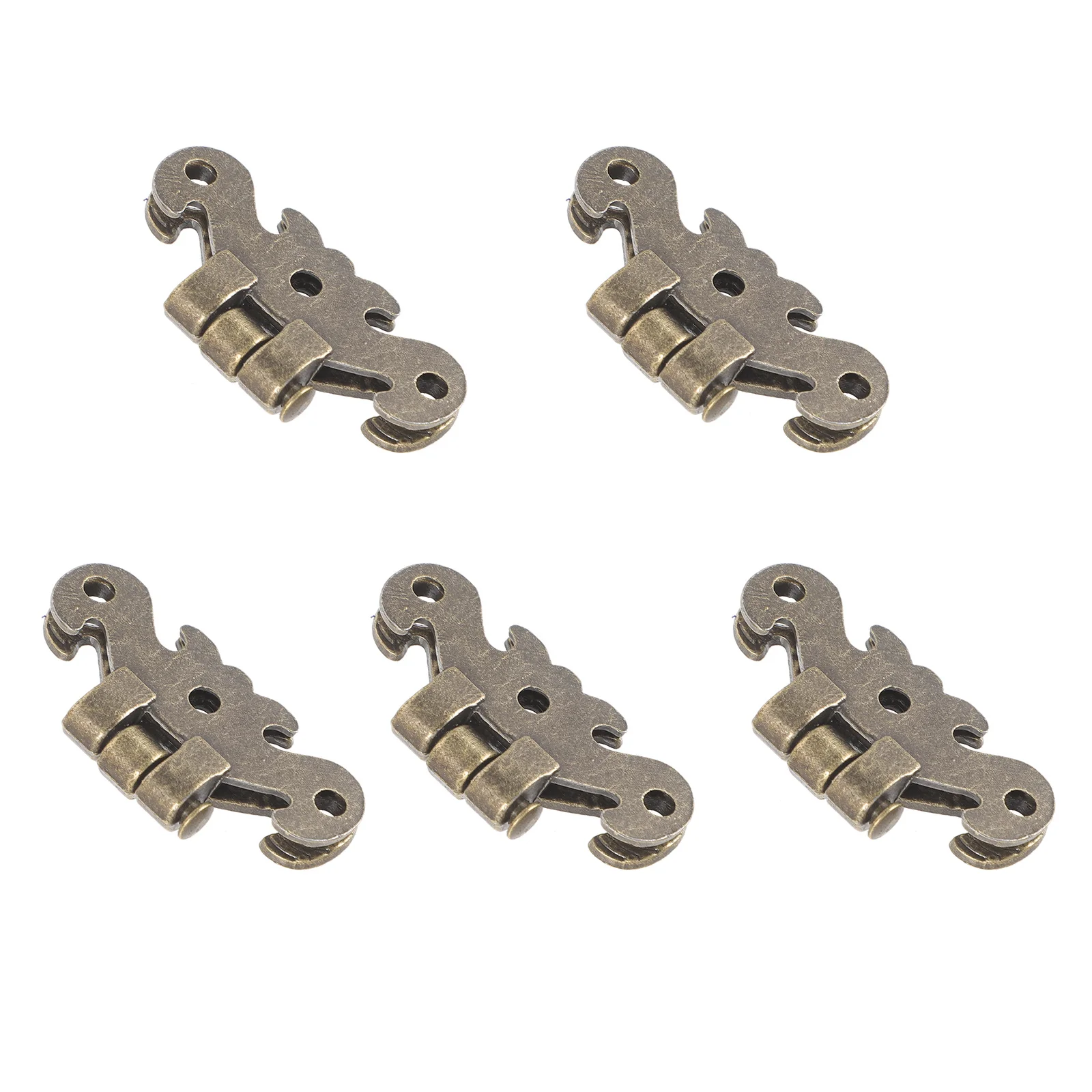 

5Pcs Retro Metal Hinges Vintage Cabinet Furniture Hinges for Kitchen Doors Wooden Box DIY Projects Smooth Noise Free