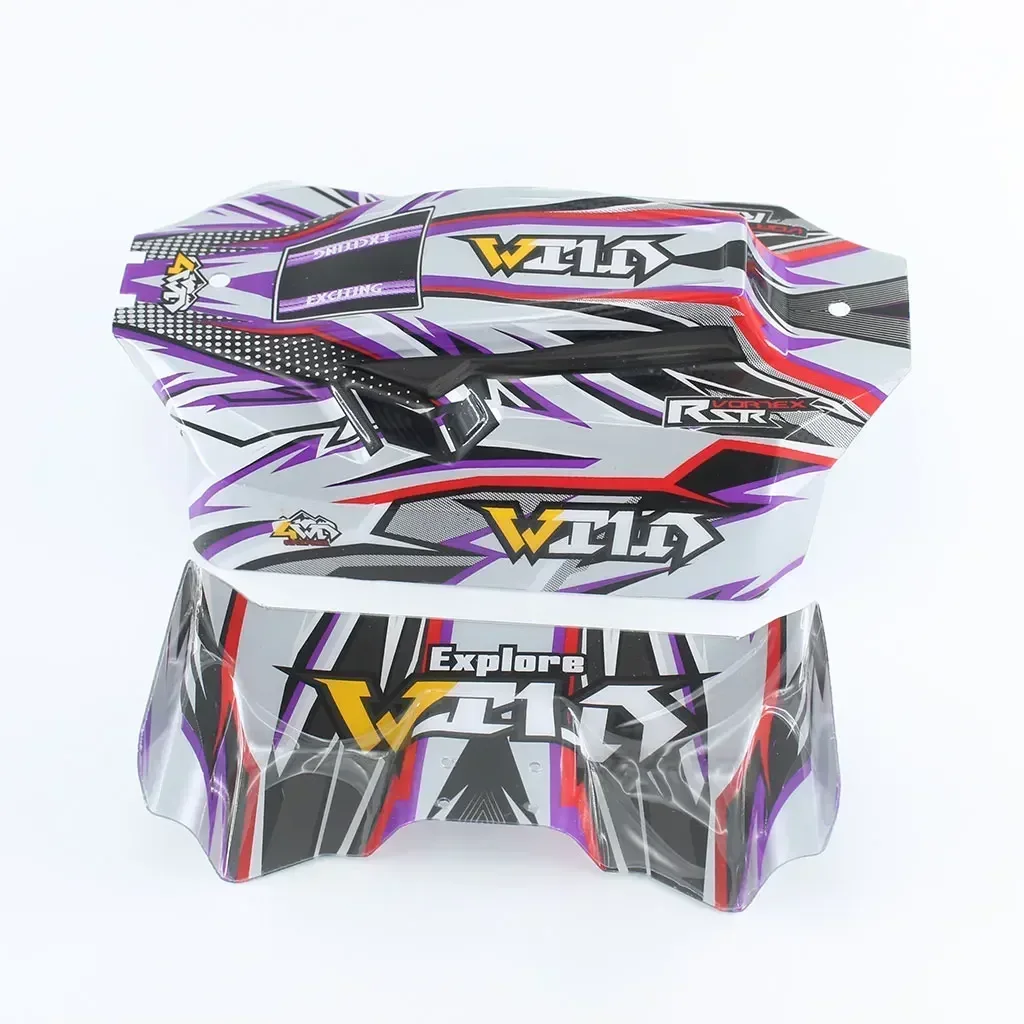 WLtoys 144016 144018 อะไหล่รถบังคับวิทยุ ฝาครอบตัวถังรถสีเขียว ความเร็วสูง 144016-2997 ตัวถังรถสีม่วง