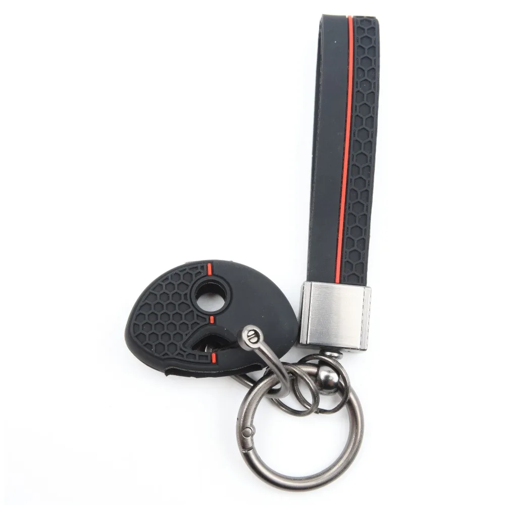 Silicone Remote Key Case For BMW K1200R R1200RT K1300R S1000RR F650GS F800GS F800ST with buckle strap Scratch Resistant