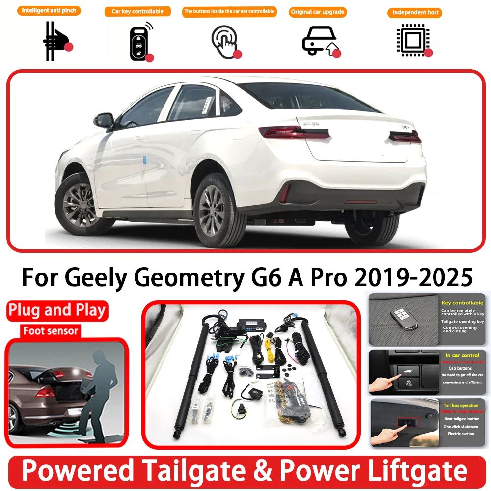 for Geely Geometry G6 A Pro 2019-2025 OEM Plug and Play Auto Powered Tailgate Power Liftgate Rear Trunk Opener System