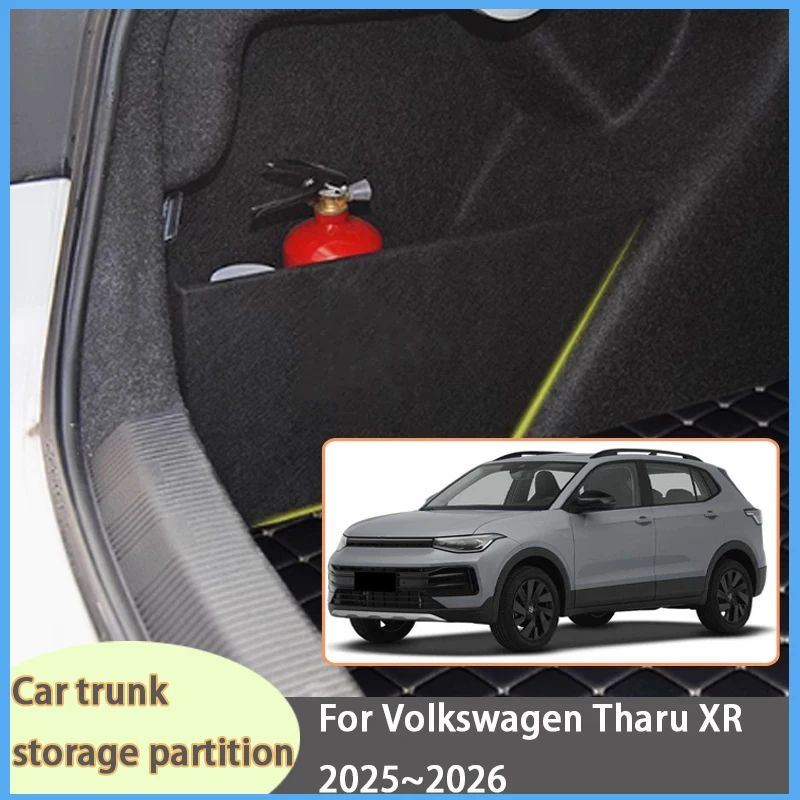 

For Volkswagen Tharu XR 2025~2026 25 China Car Organizer Trunk Side Partition Trunk Interior Storage Box Parts
