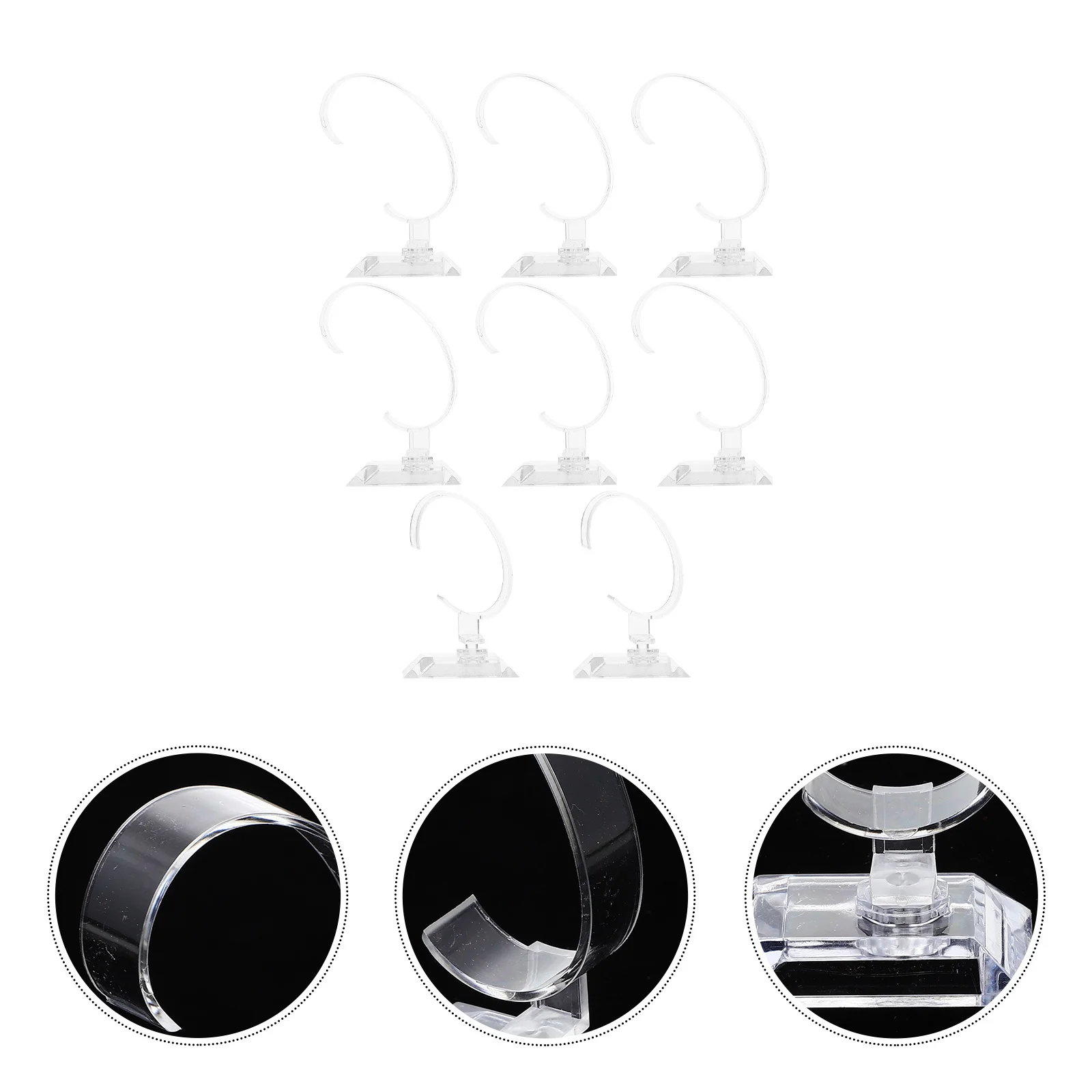 

8Pcs Watch Display Stand Plastic Holder for Watches Bracelets Jewelry Organization Watch Display Holder