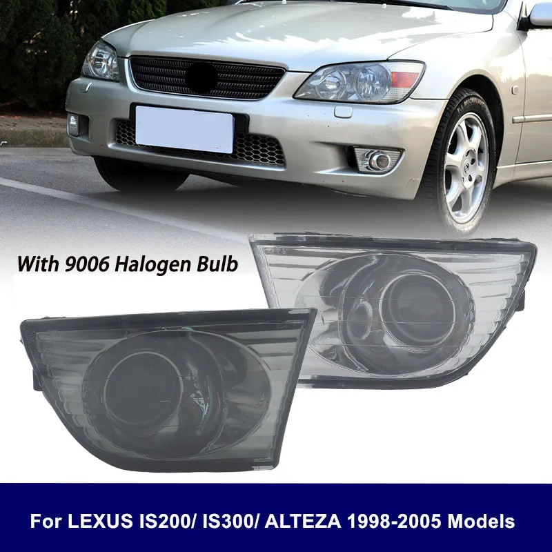 Hoping Front Bumper Fog Lights For Lexus IS200/GXE10 2002 2003 2004 2005 Front Grille Driving Fog Lamp With 9006  Bulb