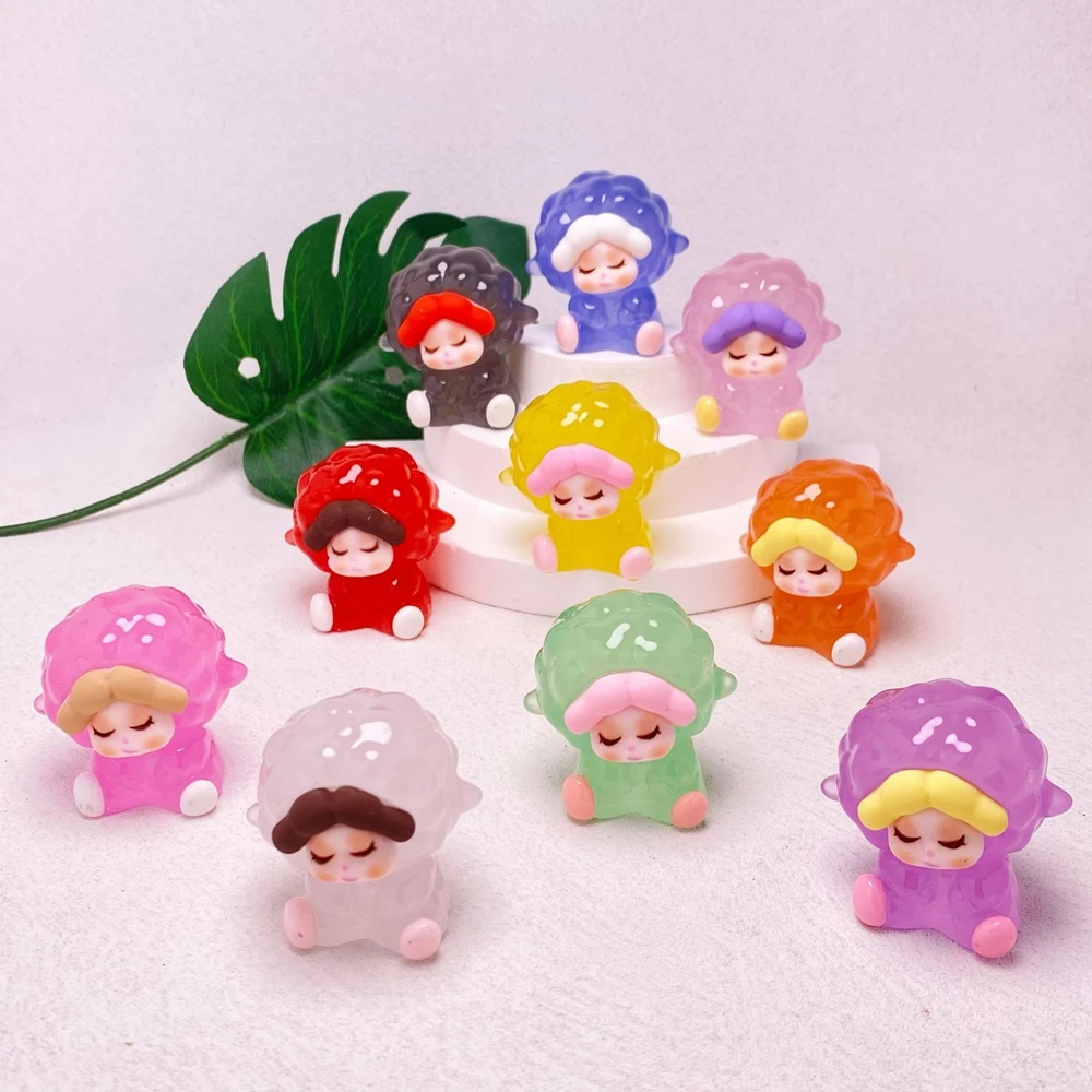 

5pcs Cute DIY Creative Charms Color Luminous Series DIY Materials Table Decorations Accessories Solid Jewelry Z2186