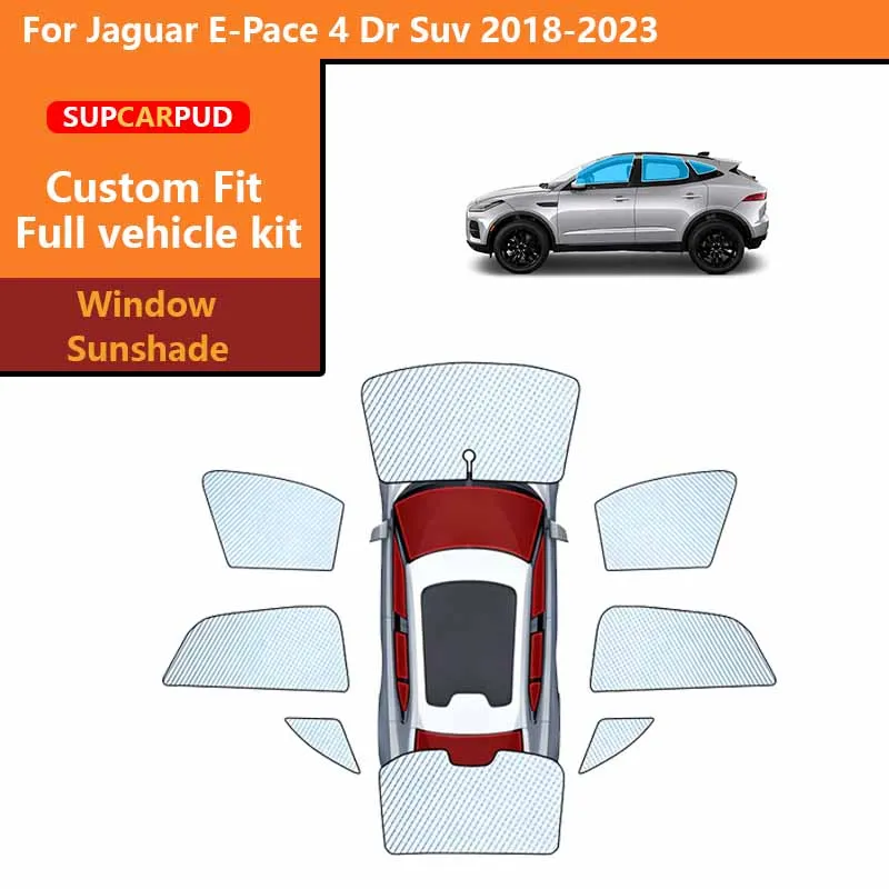 

Солнцезащитные шторки для автомобиля, защита от ультрафиолета, для Jaguar E-Pace 4 Dr Suv 2018-2023, для передних, задних и боковых окон