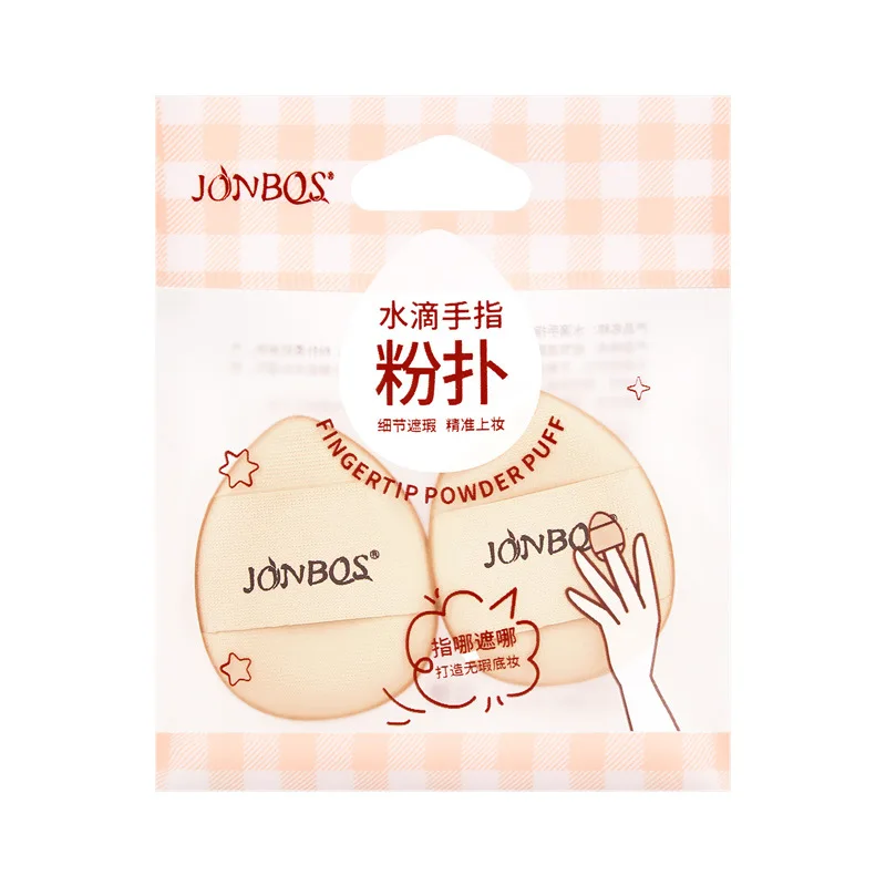 JONBOS Mini Finger Powder Makeup Egg Liquid Foundation cuscino d'aria correttore Finger Makeup Sponge