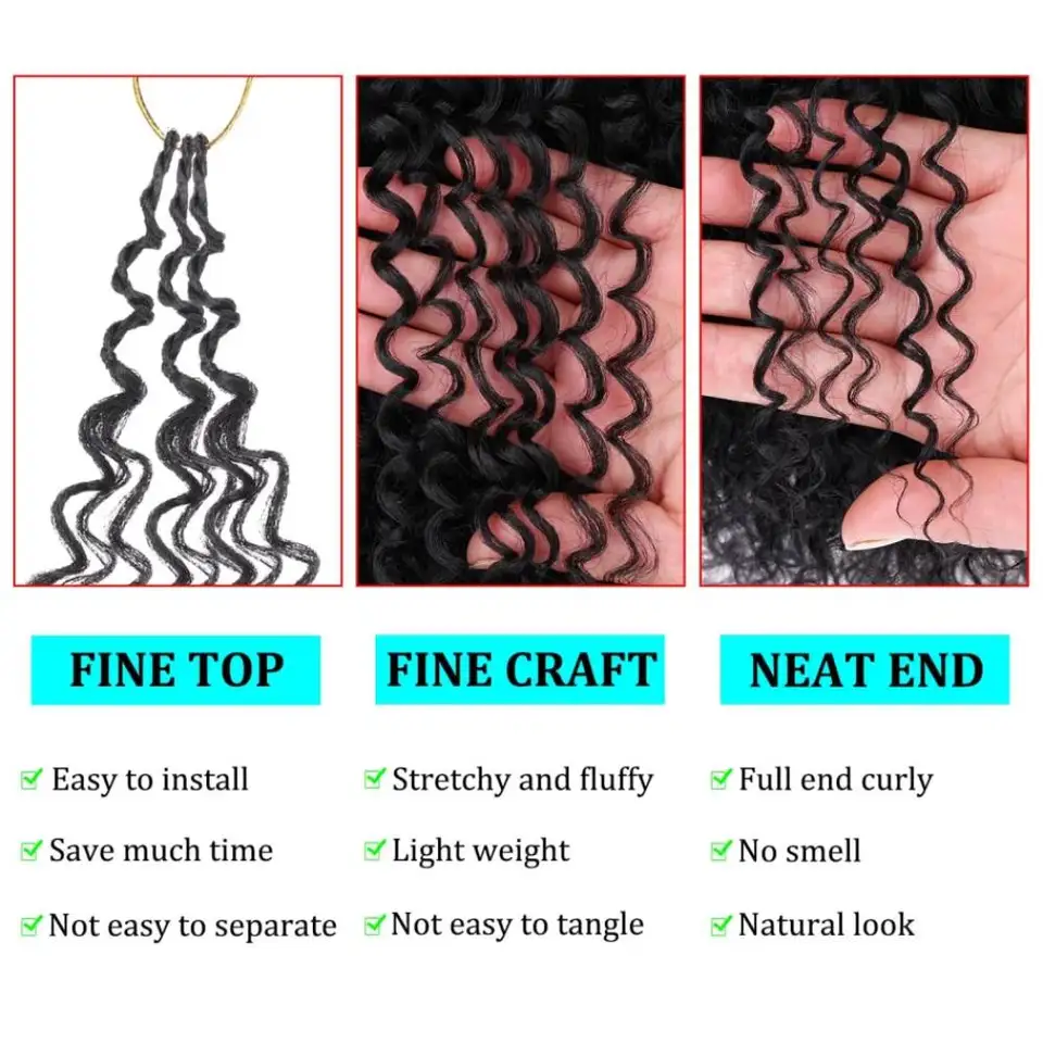 Extensiones de crochet rizadas birmanas de 30 pulgadas, cabello humano Remy sin nudos, pre-separadas con lazo, para paquetes brasileños 5