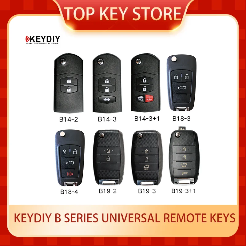 

10PCS KeyDiy KD B Series Universal remote keys B14-2 B14-3 B14-3+1 B18-3 B18-4 B19-2 B19-3 B19-3+1 For KD900/KDMAX/MINI/X2/KDX4