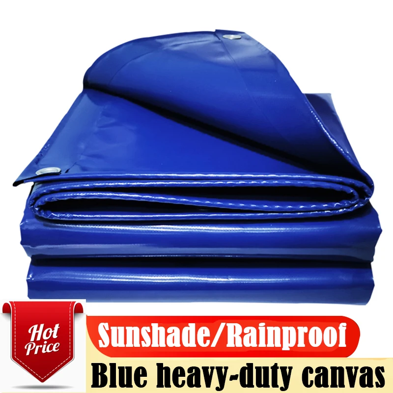 Thicken Heavy-Duty PVC Canvas Outdoor COATED BANNER Awning Anti-UV Camping Tent Pergola Sun Shelter Truck Heavy-Duty Tarp Cover