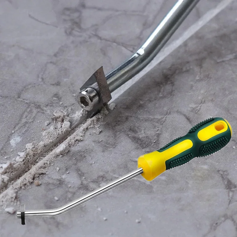 Imagem -03 - Telha Cerâmica Gap Argamassa Removedor Costura Serrilhada Cleaner Tungsten Aço Gancho Faca Old Mortar Hard Cement Caulk Profissional