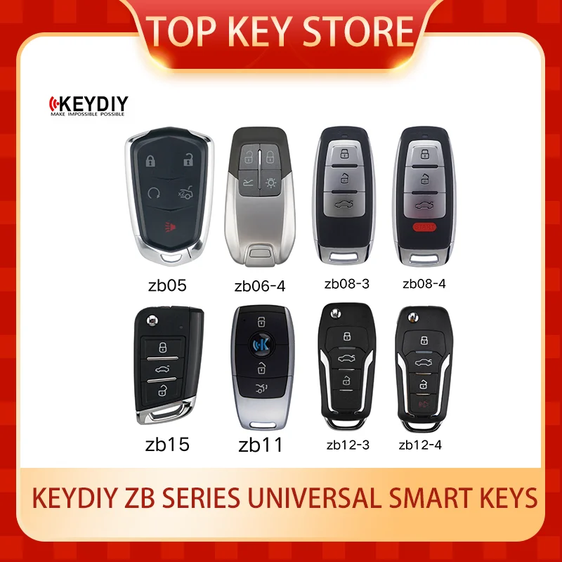

10PCS KeyDiy ZB Keyless Universal smart key ZB05 ZB06-4 ZB08-3 ZB08-4 ZB11 ZB12-3 ZB12-4 ZB15 46/47/48/49/4A KD900MAX/MINI/X2/X4