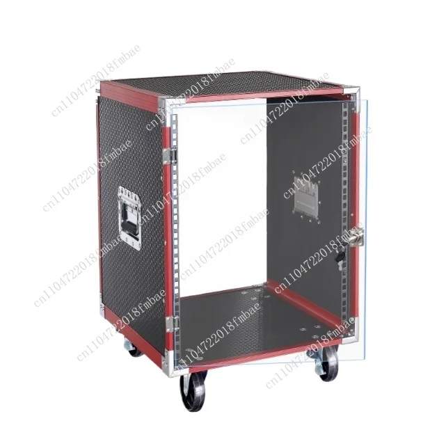 Heavy Duty 10U Touring Rack - All-in-One Mobile Cabinet for Amplifiers & Gear, Weather Resistant Flight Case