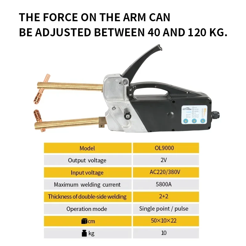 Auto Body Mini Draagbare Dubbele-Side Puntlassen Machine Spotter Lasmachine