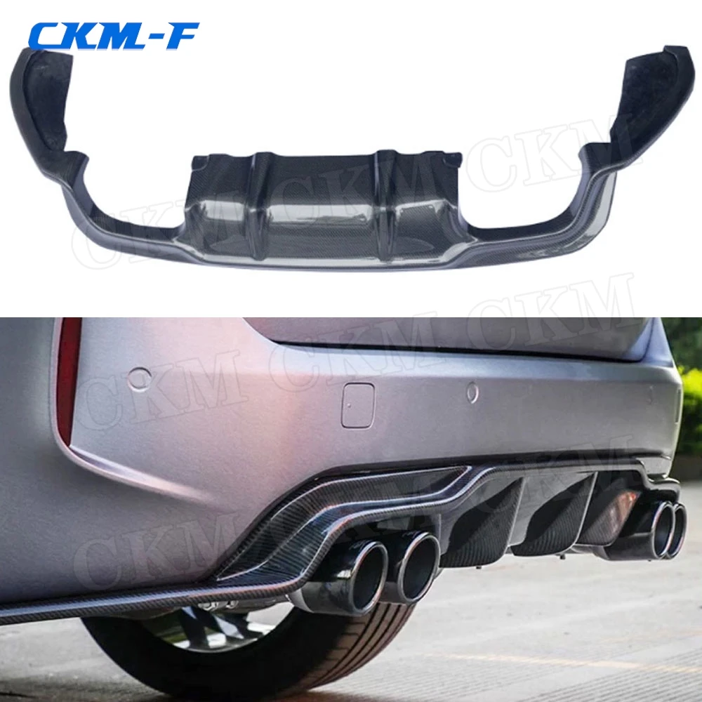 

3D Style Carbon Fiber Rear Lip Diffuser Fit for BMW X5M X6M F85 F86 2015 2016 2017 2018 FRP Bumper Guard