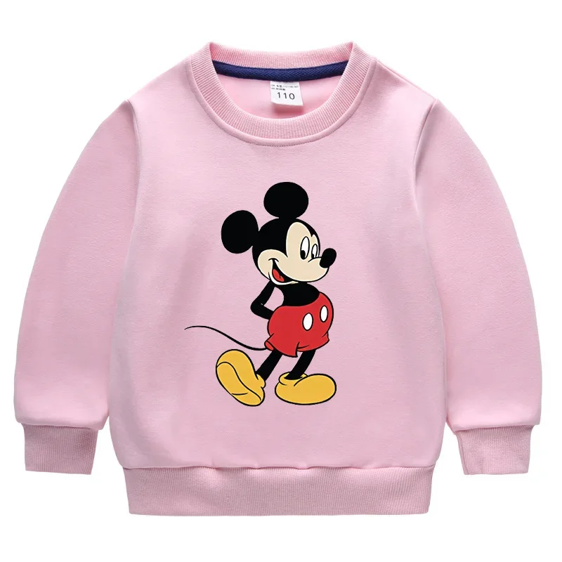 

MINISO Disney Mickey Mouse and Donald Duck Autumn and Winter Children's Sweatshirt, Stylish, Velvet, Thick and Warm