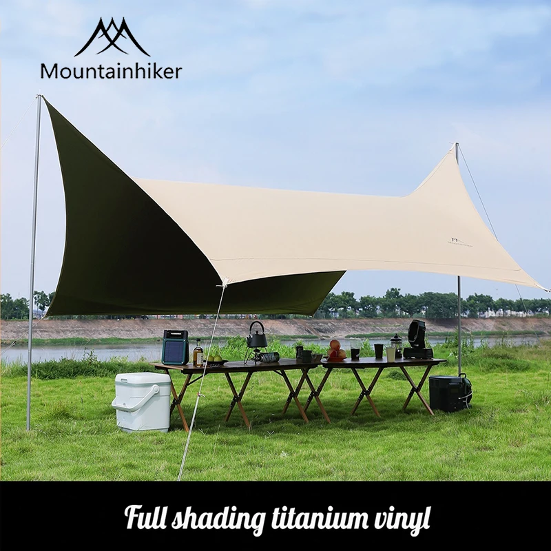 

MOUNTAINHIKER Camping Canopy Tent 2-10 Person Sunshade Tourist Light Awning Large Tarp Outdoors Shelter Picnic Anti-UV캐노피천막
