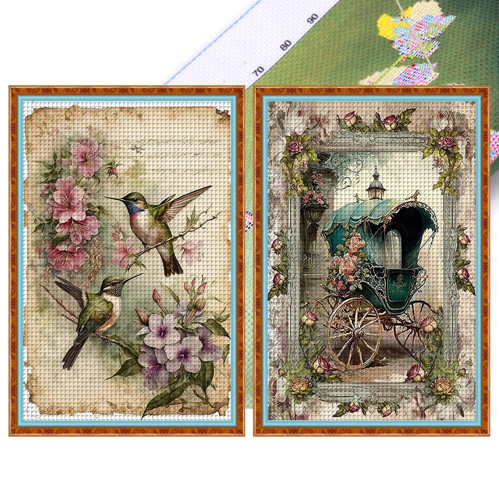 

2/3 шт., набор для вышивки крестом с принтом натюрморта, DIY 11CT, нить, художественный декор для рукоделия