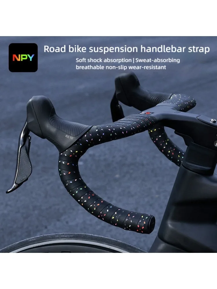 AliExpress NPY New Road Bicycle Handlebar Tape Non-Slip Shock Absorbing Belt Ultralight Wear-Resistant Cycling Strap Road Bike Accessories