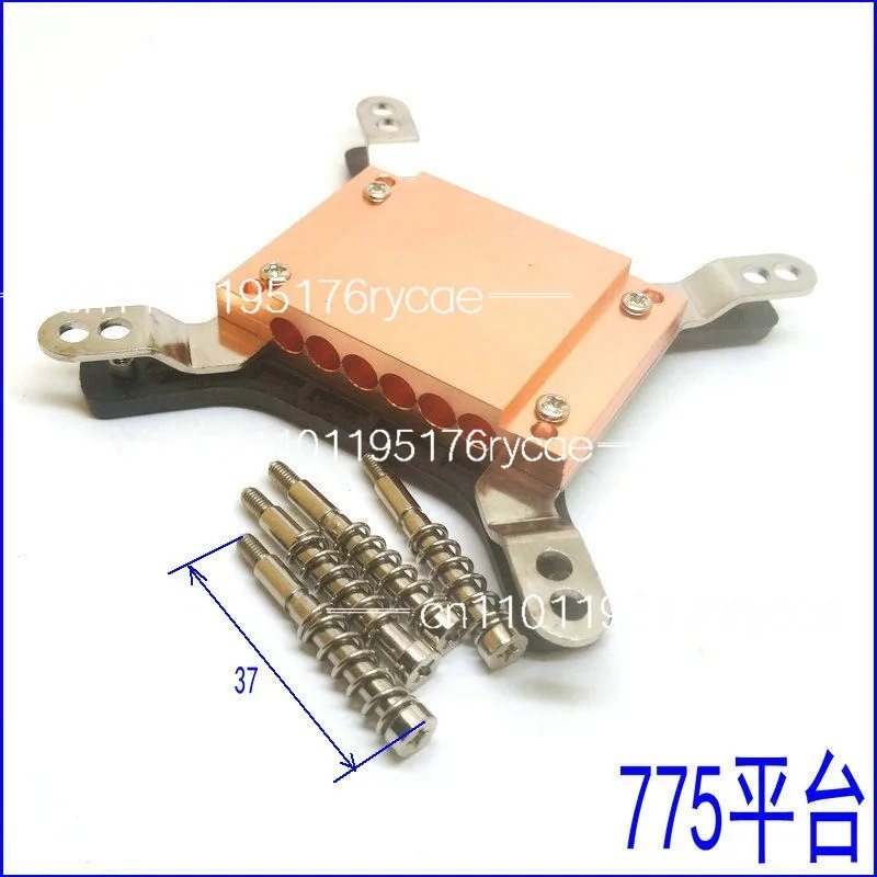 Can wear 6 heat pipes with a diameter of 6mm, 6-hole heat pipe splints, heat pipe pressure plates, copper blocks