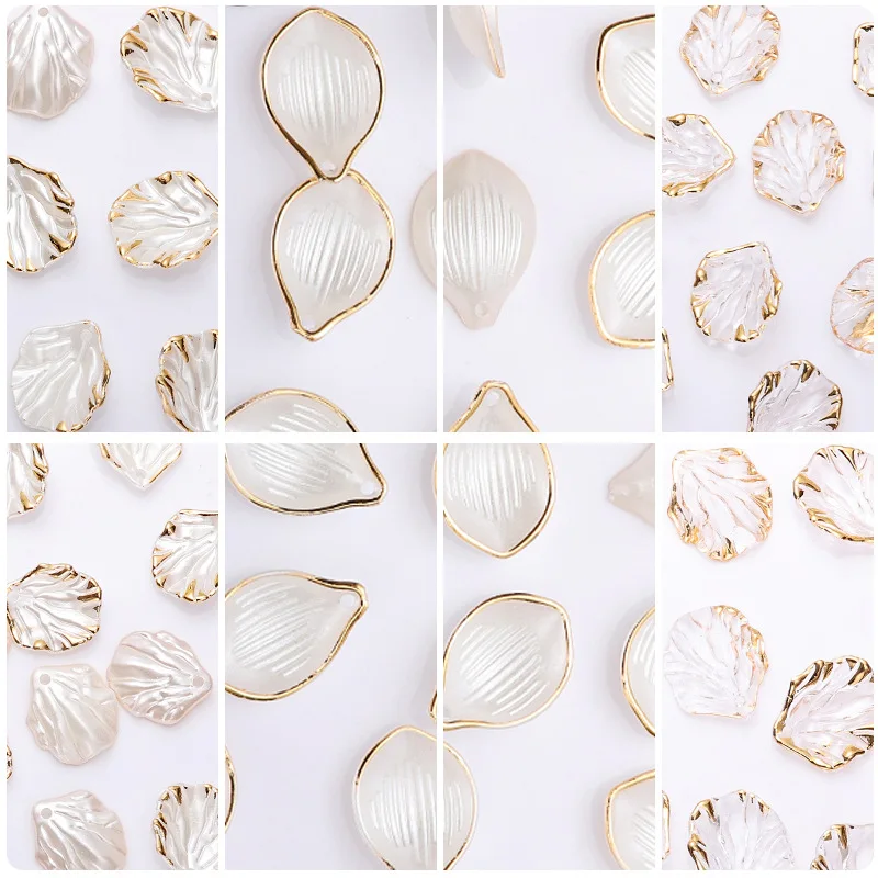 200pcs/lot Fashion shell pendant Earrings Drop bling charm Ear Studs connecter tag Jewelry DIY
