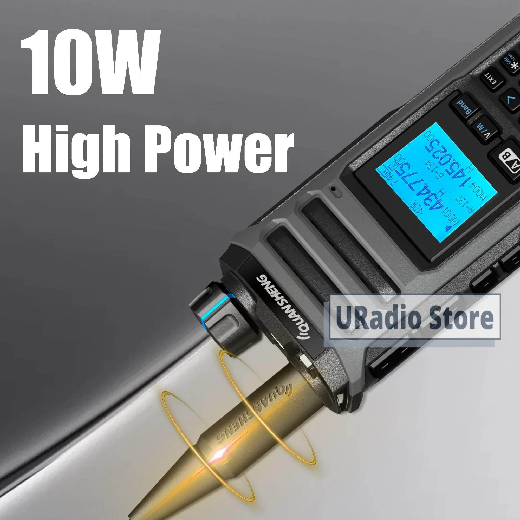 Quansheng TK11(5) Walkie Talkie 10W High Power Dual Receiving AM FM LSB CW 27MHz Multi Band Spectrum Analyzer Remote Kill Radio