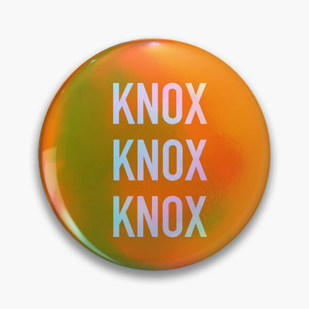 KNOX KNOX KNOX: University of Tennessee Design Pin Holographic Star Heart Pin Brooches Laminated Button Fashion Accessory