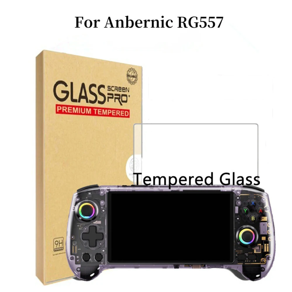 

For Anbernic RG557 Player 9H HD Screen Protector Tempered Glass Protective Film