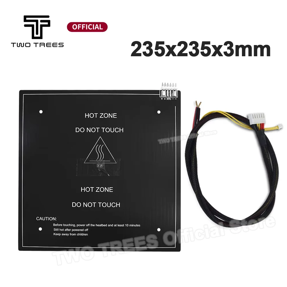 Twotrees Hot Bed 24V Upgraded heatbed 235*235*3mm 24V 220W Aluminum Hot Bed Hotbed With terminal for BLU-3 Part 3D Printer Parts