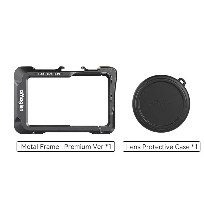 For DJI Action5Pro/4/3 Metal Case Premium Horizontal and Vertical Shooting Protective Frame