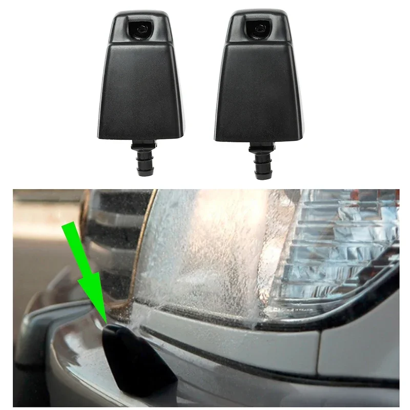 

Комплект форсунок омывателя фар автомобиля для Toyota Land Cruiser 100 серии Lexus LX470 1998-2007, 85044-60060, автоаксессуары, черный